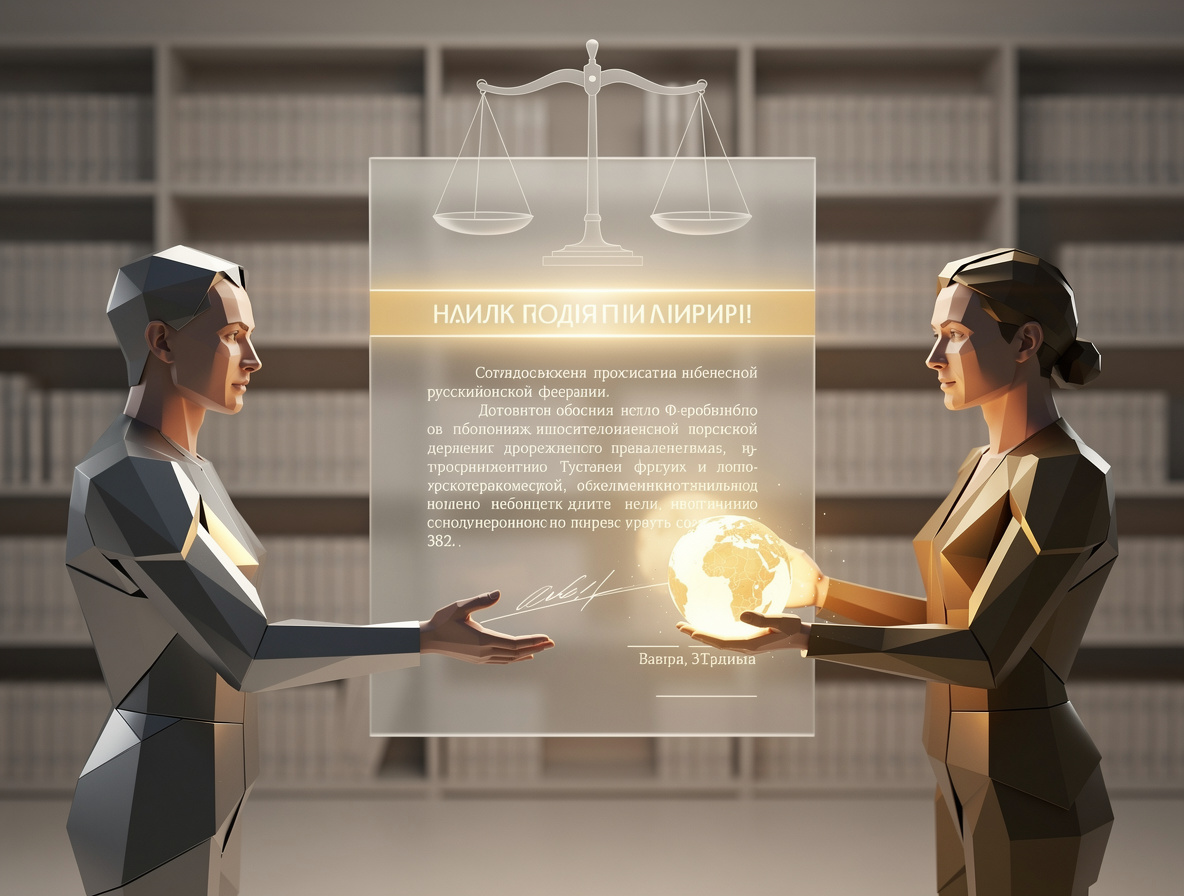 Символическое изображение передачи долга в юридической библиотеке с подсвеченным документом Гражданского кодекса.